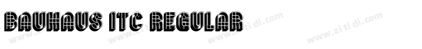 Bauhaus ITC Regular字体转换